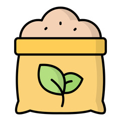 Fertilizer Line Color Icon