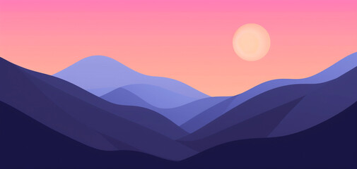 illustration of mountains for the background