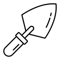 Trowel Outline Icon