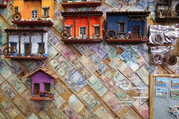 collage of old houses