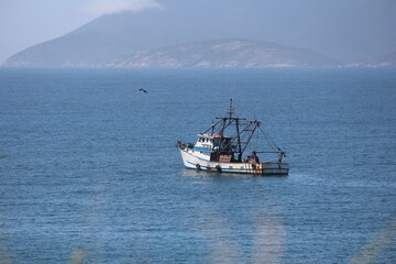 fishing boat on the sea