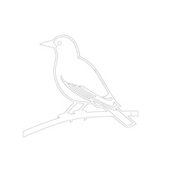 sketch of a bird