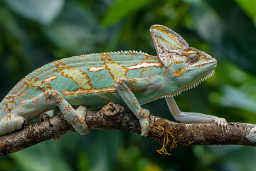The veiled chameleon (Chamaeleo calyptratus) is a species of chameleon (family Chamaeleonidae) native to the Arabian Peninsula