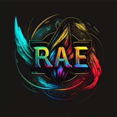 Rare logo colorful template design generated with AI Tool