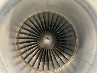 Airplane turbine with the blades
