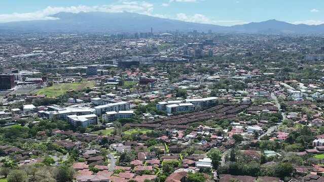 View of Escazu, Multiplaza, Plaza Roble, Distrito 4 and San Jose, Costa Rica
