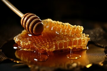 Delicious royal jelly honey - AI Generated