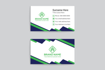 Corporate clean business card template