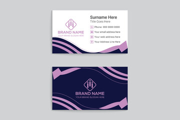 Modern and creative real estate business card design