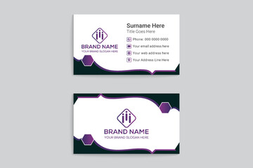 Realistic medical business card design
