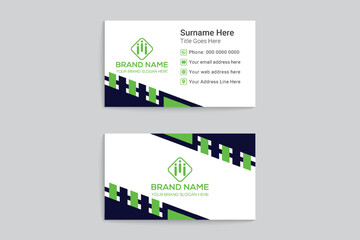 Flat design medical business card design