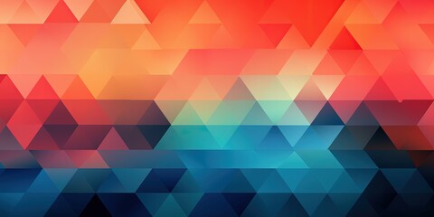 Gradient colorful geometric wallpaper, generative ai