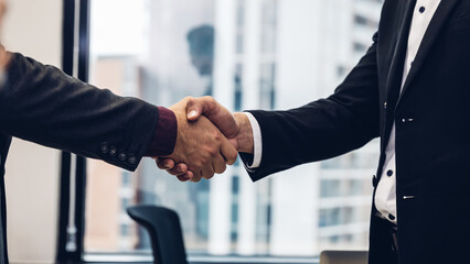 Business people shaking hands. Businessman shaking hands during a meeting in the office	