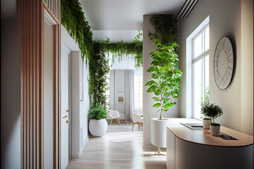 Beautiful living room minimalist style, Generative AI illustrations