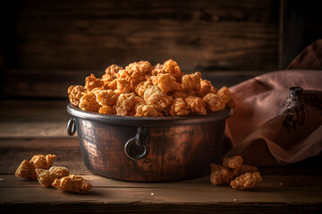 bowl of dried apricots