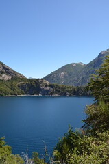 Fototapeta premium lake in the mountains, patagonia