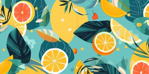 creative summer banner or background, generative ai