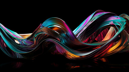 Dynamic Abstractions: A Fusion of Color and Form, Graphic Design Background, Vibrant, Fluid