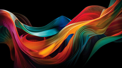 Dynamic Abstractions: A Fusion of Color and Form, Graphic Design Background, Vibrant, Fluid