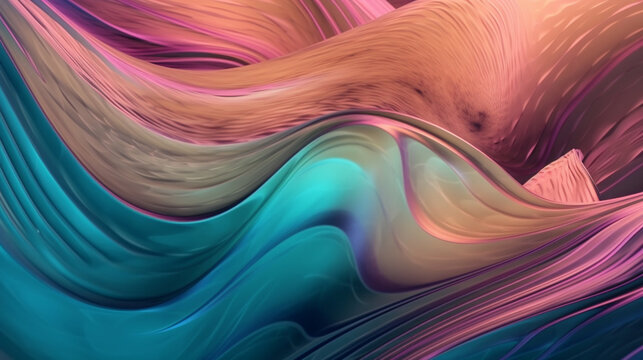 Dynamic Abstractions: A Fusion of Color and Form, Graphic Design Background, Vibrant, Fluid © Jeff