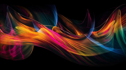 Dynamic Abstractions: A Fusion of Color and Form, Graphic Design Background, Vibrant, Fluid