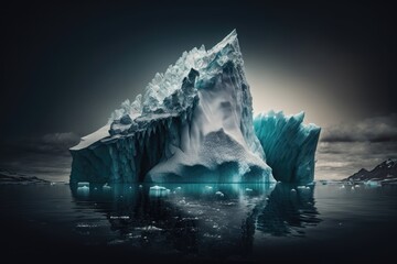 Iceberg wonders. AI generated