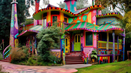 AI Generated art of Magic Houses