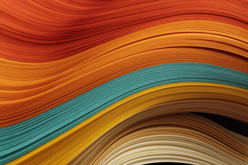 Color strip wave grain paper. Abstract texture background.