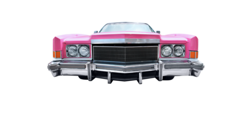 Beautiful US vintage convertible in pink