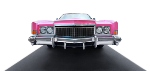 Beautiful US vintage convertible in pink