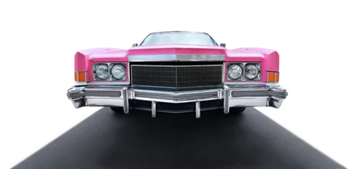 Poster Beautiful US vintage convertible in pink © Composer