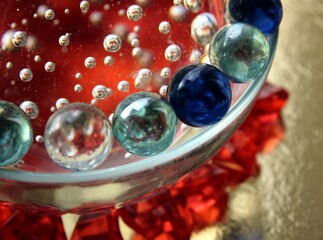 abstractive composition of colour,light,transparency and elements