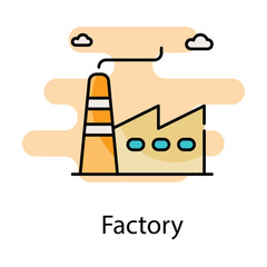  Factory icon. Suitable for Web Page, Mobile App, UI, UX and GUI design.