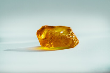 Amber with white background