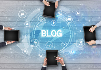 Group of people having a meeting