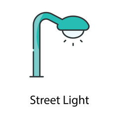 Street Light icon. Suitable for Web Page, Mobile App, UI, UX and GUI design.