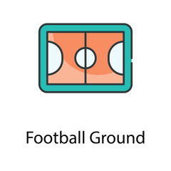Football Ground icon. Suitable for Web Page, Mobile App, UI, UX and GUI design.