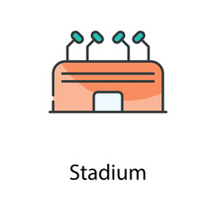 Stadium icon. Suitable for Web Page, Mobile App, UI, UX and GUI design.
