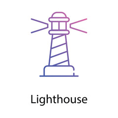  Lighthouse icon. Suitable for Web Page, Mobile App, UI, UX and GUI design.