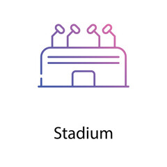 Stadium icon. Suitable for Web Page, Mobile App, UI, UX and GUI design.