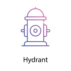 Hydrant icon. Suitable for Web Page, Mobile App, UI, UX and GUI design.