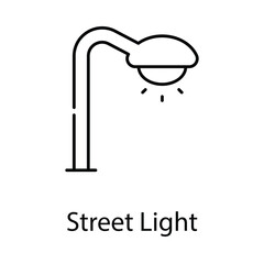 Street Light icon. Suitable for Web Page, Mobile App, UI, UX and GUI design.