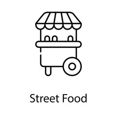 Street Food icon. Suitable for Web Page, Mobile App, UI, UX and GUI design.