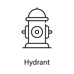 Hydrant icon. Suitable for Web Page, Mobile App, UI, UX and GUI design.