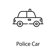 Police Car icon. Suitable for Web Page, Mobile App, UI, UX and GUI design.