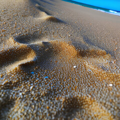 water on sand