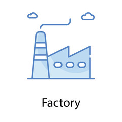  Factory icon. Suitable for Web Page, Mobile App, UI, UX and GUI design.