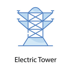 Electric Tower icon. Suitable for Web Page, Mobile App, UI, UX and GUI design.