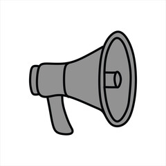 megaphone one color icon with white background