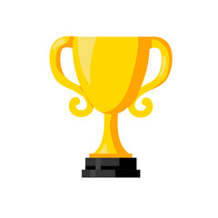 Trophy cup, award, vector icon